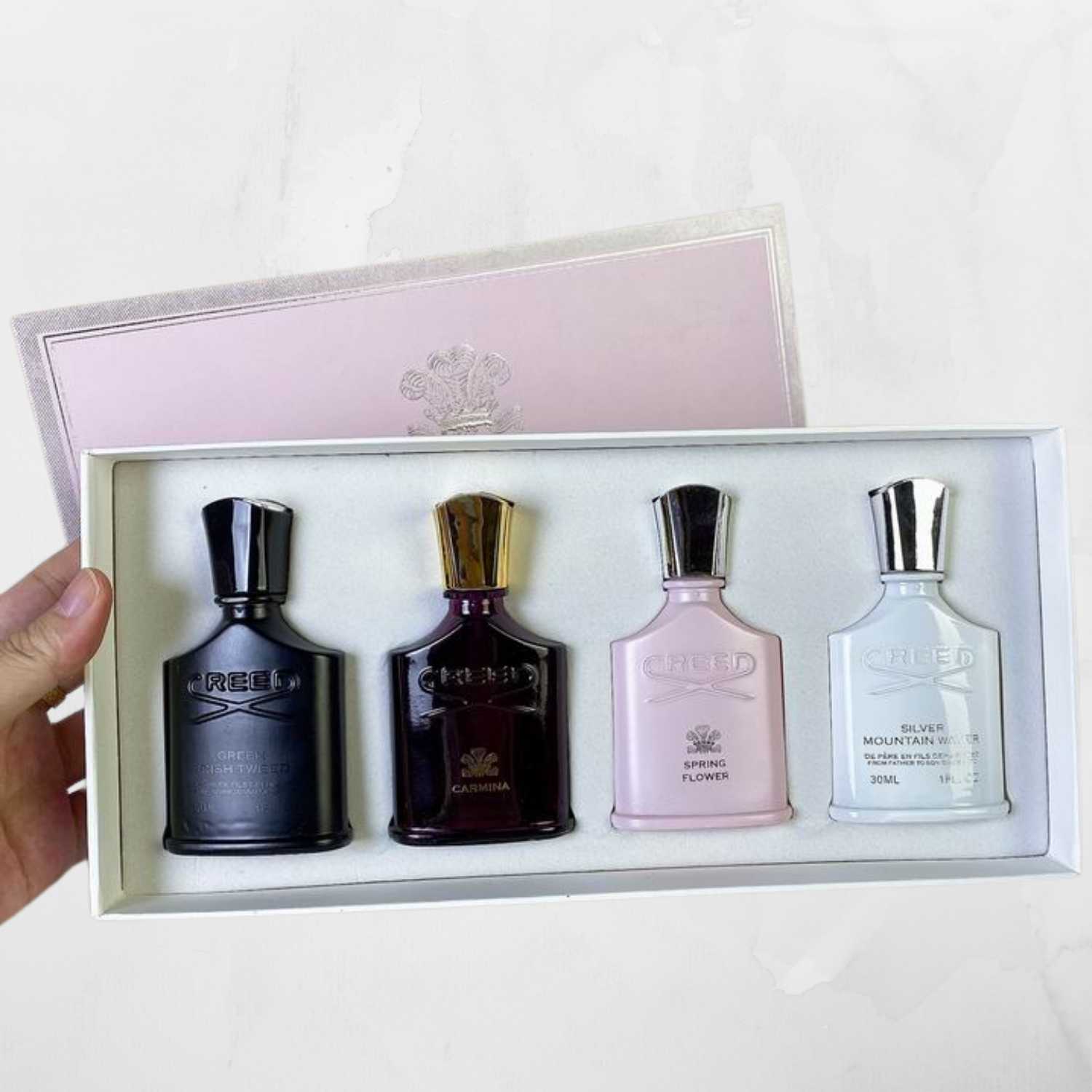 CREED 4 PIECE PERFUME GIFT BOX