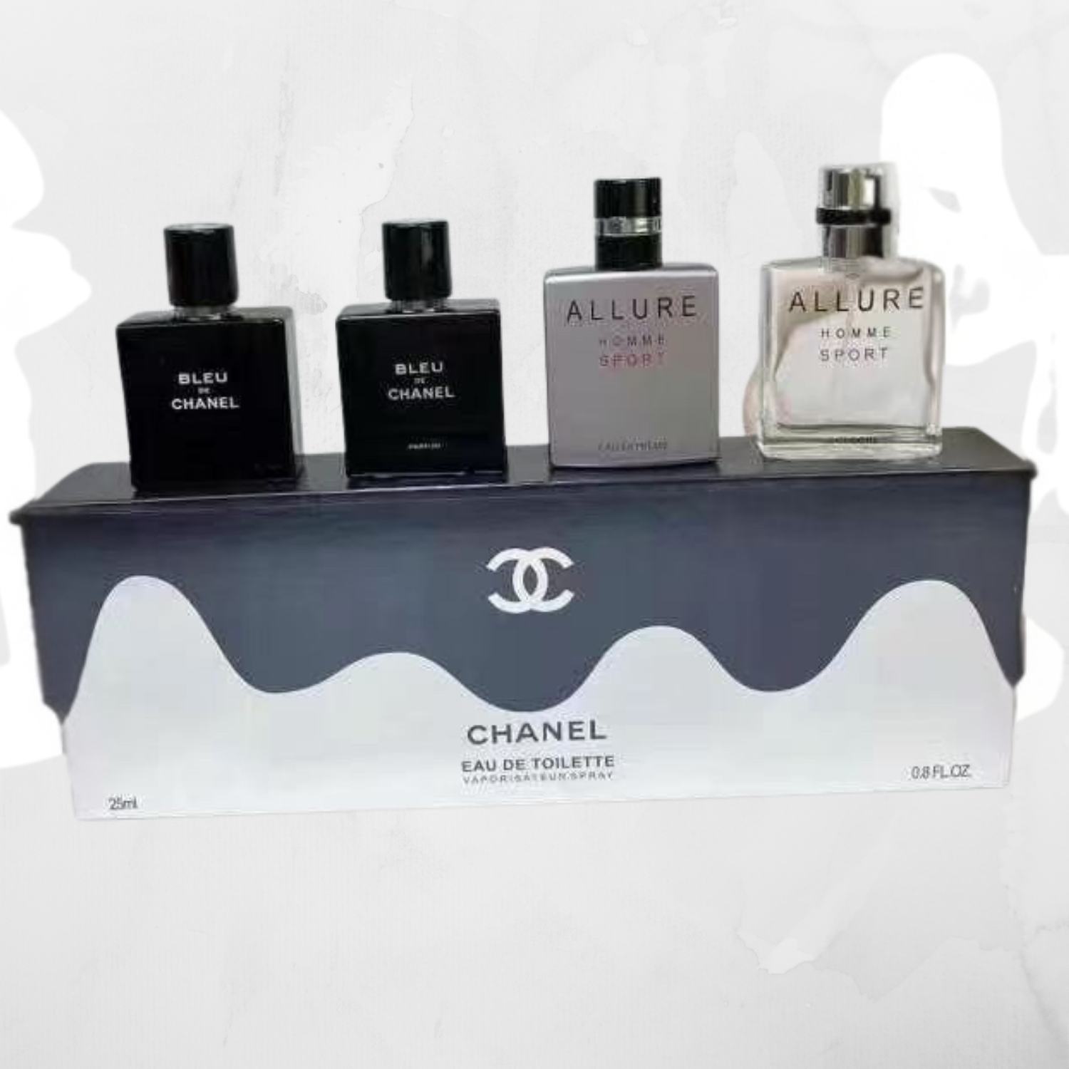 CHANEL MEN’S 4 PIECE MINI PERFUME GIFT SET