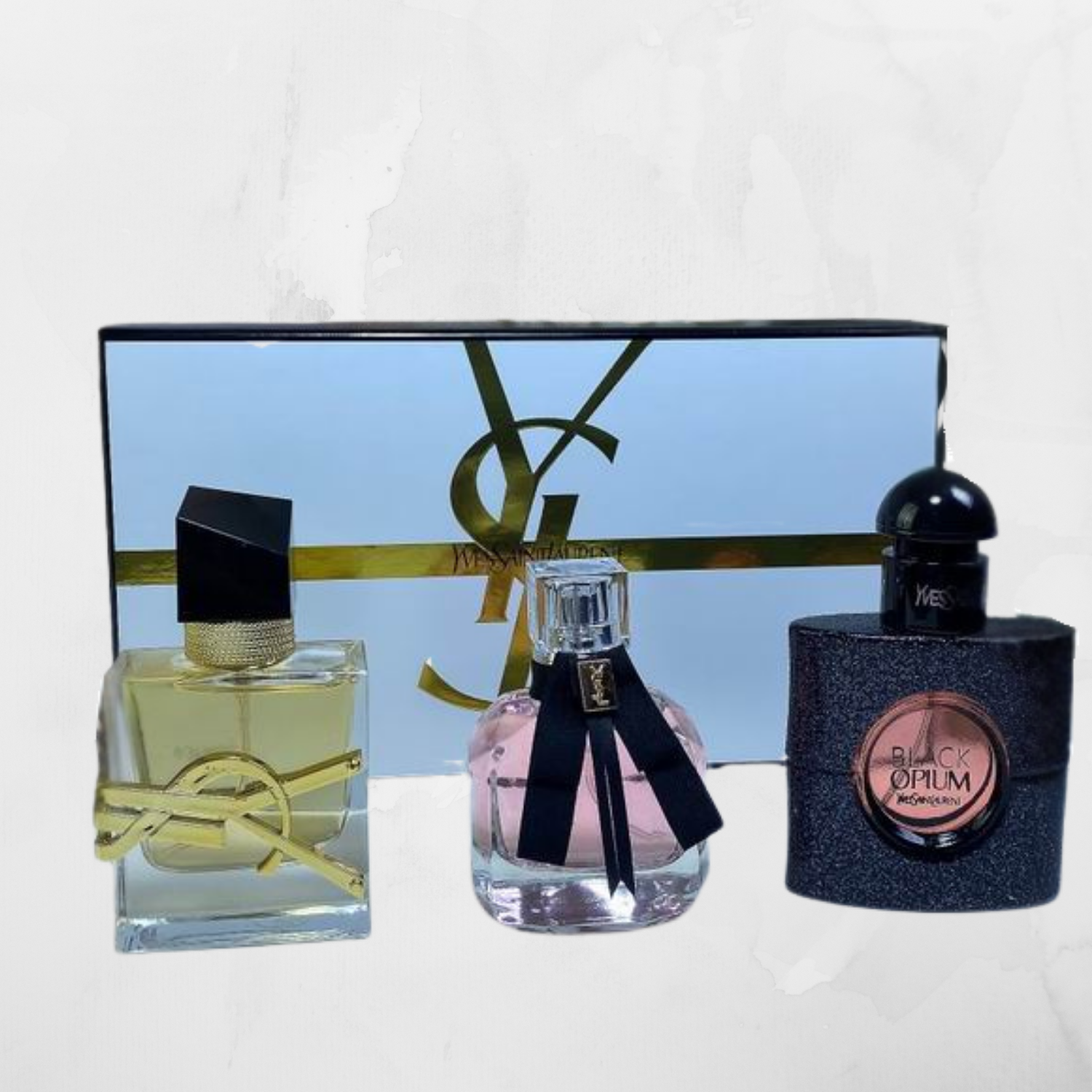 YVES SAINT LAURENT 3 PIECE MINI PERFUME GIFT SET