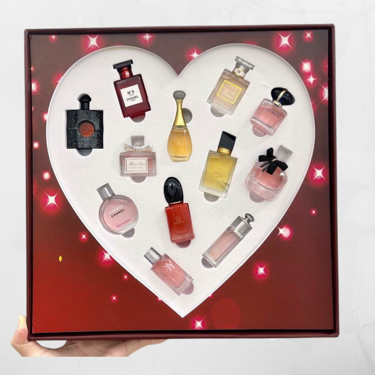 LUXURY DESIGNER 12-PIECE PERFUME GIFT BOX FOR HER