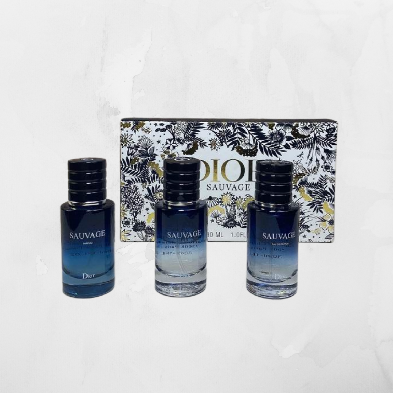 DIOR SAUVAGE 3 PIECE MINI PERFUME GIFT SET