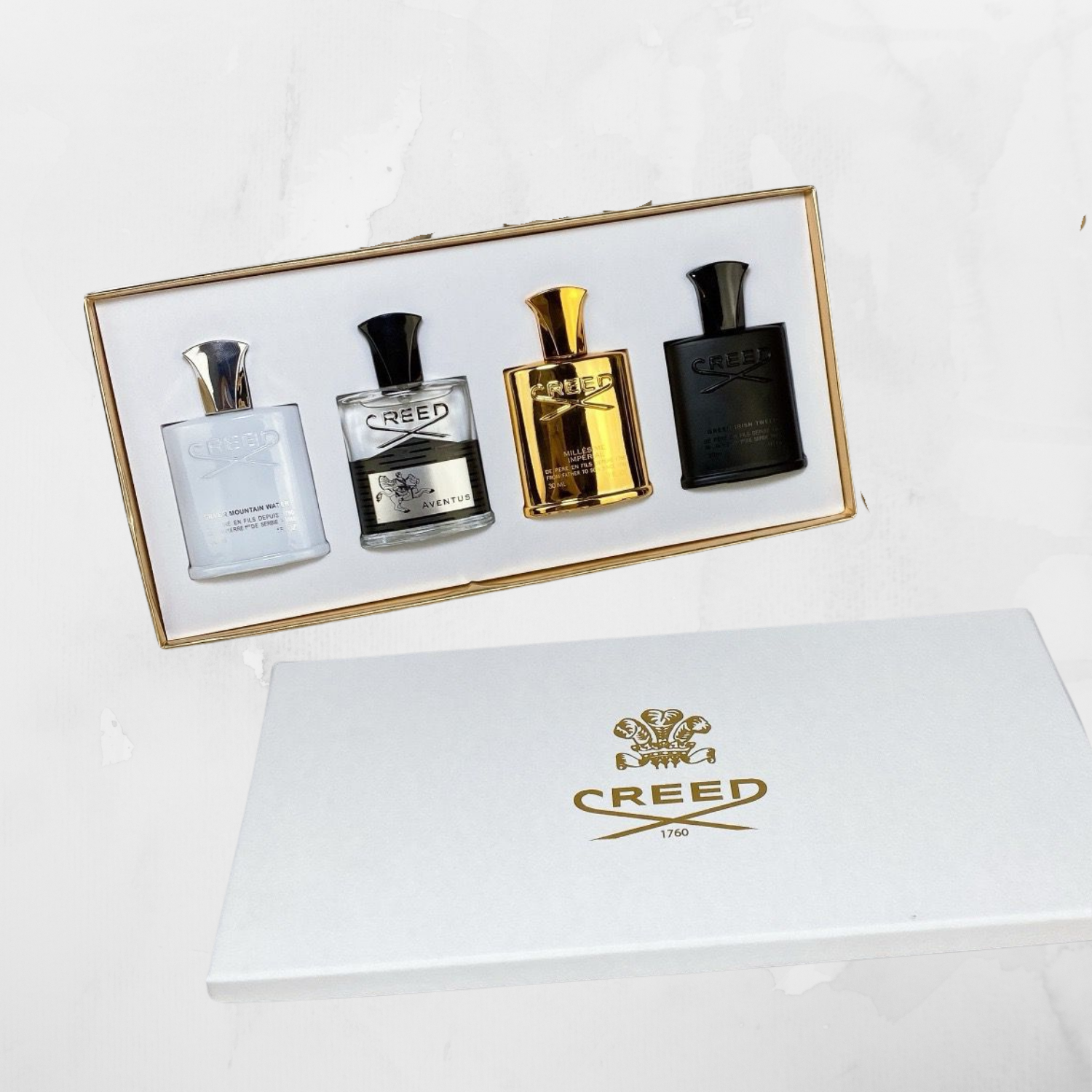 CREED 4 PIECE MEN’S MINI PERFUME GIFT SET