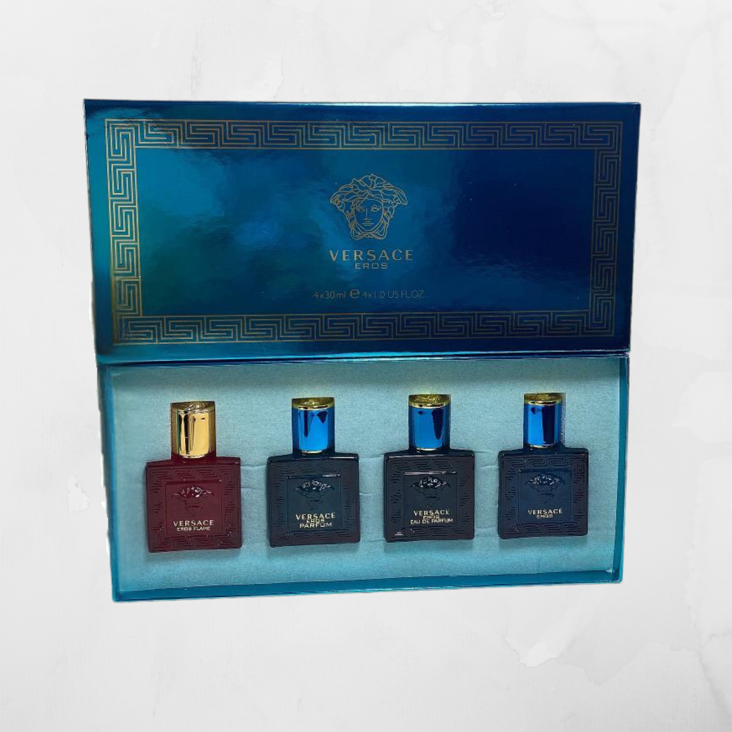 VERSACE EROS 4 PIECE MEN’S MINI PERFUME GIFT SET
