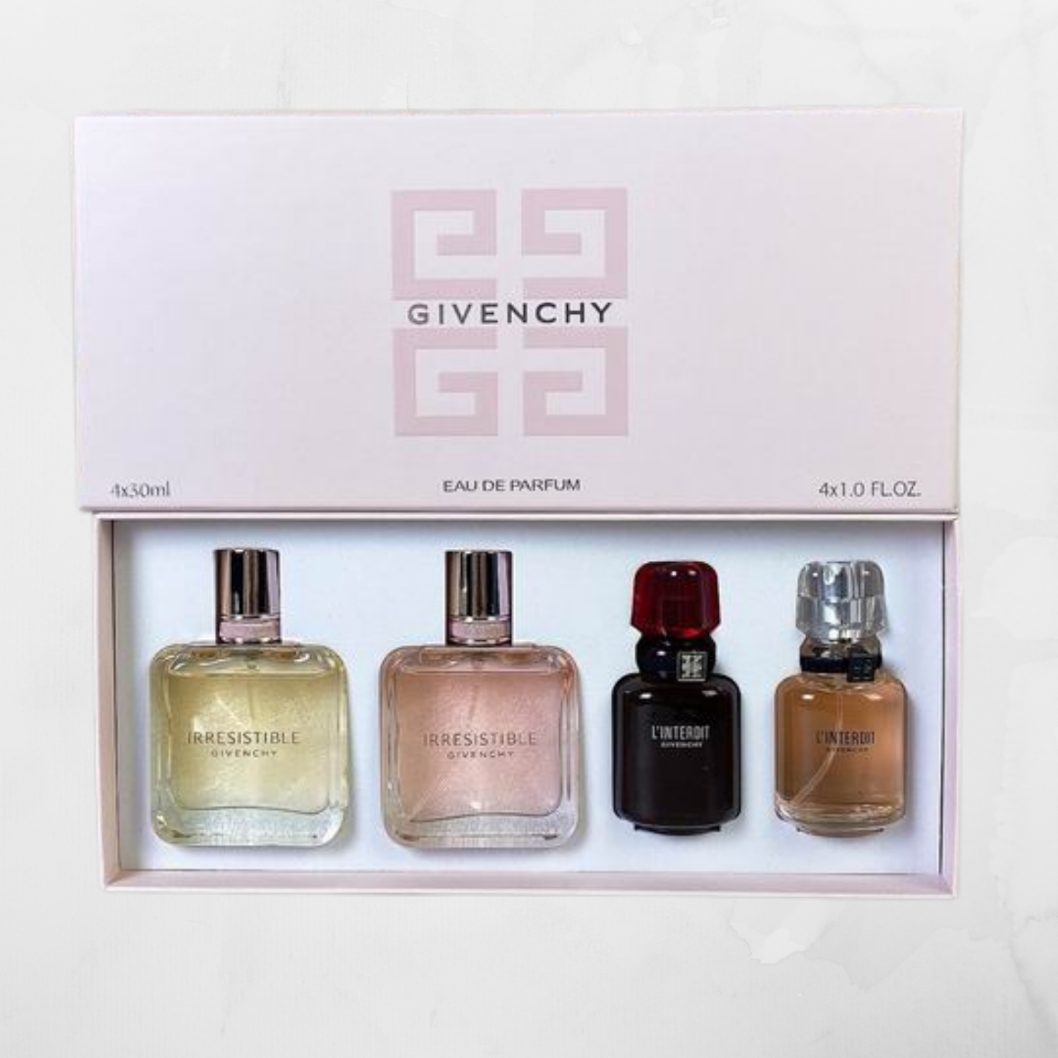 GIVENCHY 4 PIECE PERFUME GIFT BOX