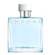 Azzaro Chrome perfume bottle on a white background