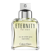 Calvin Klein Eternity for men eau de toilette spray bottle on a white background