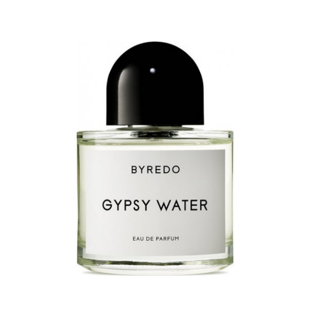Byredo Gypsy Water eau de parfum bottle on a white background