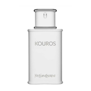 Yves Saint Laurent Kouros perfume bottle on a white background