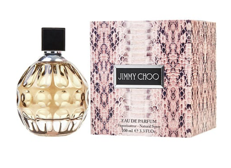 Jimmy Choo eau de parfum bottle and packaging on a white background