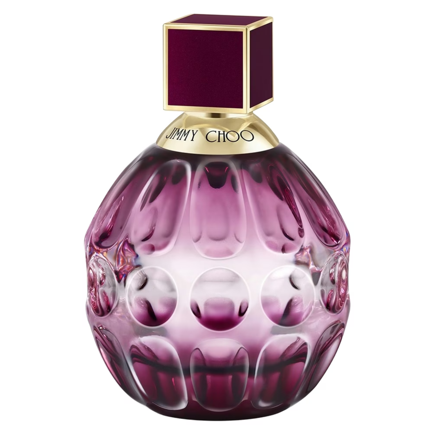 Pink perfume bottle with gold cap JIMMY CHOO fever